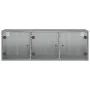 Mueble de pared puertas de vidrio gris Sonoma 102x37x35 cm de , Taquillas y armarios de almacenamiento - Ref: Foro24-836516, ...