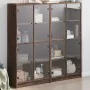 Estantería con puertas madera marrón roble 136x37x142 cm by , Sideboards - Ref: Foro24-3206523, Price: 247,67 €, Discount: %