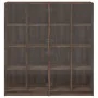 Estantería con puertas madera marrón roble 136x37x142 cm by , Sideboards - Ref: Foro24-3206523, Price: 247,67 €, Discount: %