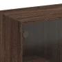 Estantería con puertas madera marrón roble 136x37x142 cm by , Sideboards - Ref: Foro24-3206523, Price: 247,67 €, Discount: %