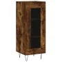 Aparador de madera contrachapada roble ahumado 34,5x34x180 cm by , Sideboards - Ref: Foro24-3199462, Price: 99,16 €, Discount: %