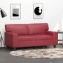 Sofá de 2 plazas de cuero sintético rojo tinto 120 cm by , Sofas - Ref: Foro24-359415, Price: 256,57 €, Discount: %