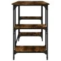 Escritorio metal madera ingeniería roble ahumado 140x50x75 cm de , Escritorios - Ref: Foro24-845328, Precio: 87,16 €, Descuen...