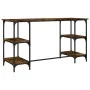 Escritorio metal madera ingeniería roble ahumado 140x50x75 cm de , Escritorios - Ref: Foro24-845328, Precio: 87,16 €, Descuen...