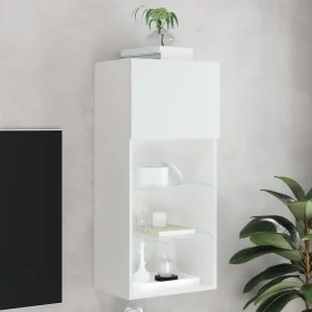Mueble para TV con luces LED blanco 40,5x30x90 cm de , Muebles TV - Ref: Foro24-837043, Precio: 70,82 €, Descuento: %