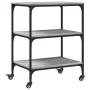 Carrito de cocina madera de ingeniería gris Sonoma 60x41x76 cm by , Kitchen and dining carts - Ref: Foro24-842304, Price: 63,...