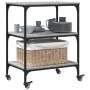 Carrito de cocina madera de ingeniería gris Sonoma 60x41x76 cm by , Kitchen and dining carts - Ref: Foro24-842304, Price: 63,...
