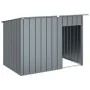 Caseta perros con tejado acero galvanizado gris 153x91x110 cm de , Casetas para perros - Ref: Foro24-172572, Precio: 162,31 €...