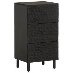 Aparador madera maciza de mango negro 40x33x75 cm de , Aparadores - Ref: Foro24-356842, Precio: 85,28 €, Descuento: %