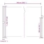 Toldo lateral retráctil azul 180x500 cm de , Sombrillas - Ref: Foro24-4004446, Precio: 122,67 €, Descuento: %