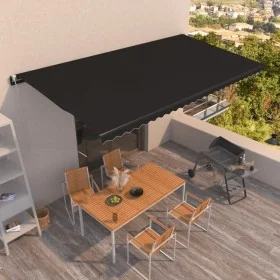 Toldo retráctil automático gris antracita 600x350 cm de , Toldos - Ref: Foro24-3069249, Precio: 747,61 €, Descuento: %