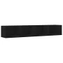 Mueble de pared de madera de ingeniería negro 99x18x16,5 cm de , Estantes y estanterías - Ref: Foro24-840445, Precio: 30,40 €...