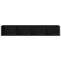 Mueble de pared de madera de ingeniería negro 99x18x16,5 cm de , Estantes y estanterías - Ref: Foro24-840445, Precio: 30,40 €...