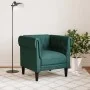 Sillón Chesterfield de tela verde oscuro by , Sofas - Ref: Foro24-372542, Price: 198,63 €, Discount: %