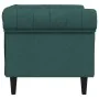 Sillón Chesterfield de tela verde oscuro by , Sofas - Ref: Foro24-372542, Price: 198,63 €, Discount: %