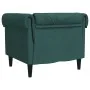Sillón Chesterfield de tela verde oscuro by , Sofas - Ref: Foro24-372542, Price: 198,63 €, Discount: %