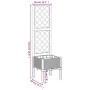 Jardinera con enrejado PP marrón 40x40x142 cm de , Maceteros y jardineras - Ref: Foro24-367920, Precio: 55,47 €, Descuento: %