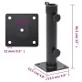 Base de sombrilla para mástil de Ø38/48 mm acero negro mate de , Bases para sombrillas - Ref: Foro24-4003373, Precio: 20,44 €...