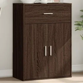 Aparador madera de ingeniería roble marrón 60x30x84 cm by , Sideboards - Ref: Foro24-840498, Price: 76,08 €, Discount: %