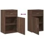 Armario almacenaje madera ingeniería marrón roble 56,5x39x90 cm de , Taquillas y armarios de almacenamiento - Ref: Foro24-840...