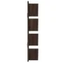 Estantería de pared 4 niveles marrón roble 33x16x90 cm de , Estantes y estanterías - Ref: Foro24-840722, Precio: 37,76 €, Des...