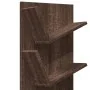 Estantería de pared 4 niveles marrón roble 33x16x90 cm de , Estantes y estanterías - Ref: Foro24-840722, Precio: 37,76 €, Des...