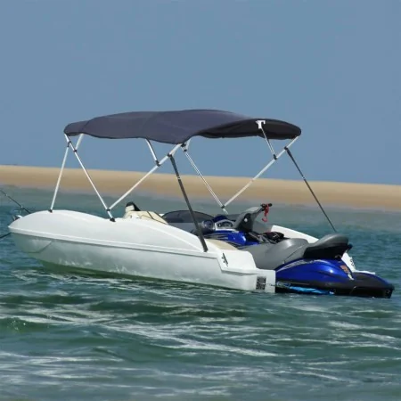 Toldo bimini 4 arcos con paredes laterales 243x(200-213)x137 cm by , Boat storage covers - Ref: Foro24-94832, Price: 250,01 €...