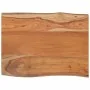 Tablero rectangular madera de acacia borde vivo 80x60x2,5 cm by , Table tops - Ref: Foro24-370620, Price: 83,64 €, Discount: %