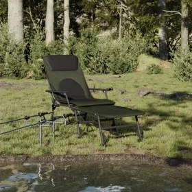 Tumbona de pesca con patas para barro ajustable plegable verde de , Camas para exteriores - Ref: Foro24-4006420, Precio: 173,...