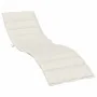 Cojín para tumbona tela crema melange 200x70x4 cm de , Cojines para sillas y sofás - Ref: Foro24-4002522, Precio: 52,78 €, De...