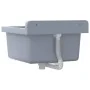 Fregadero lavabo de pared resina gris 40x40x24 cm von , Sinkt - Ref: Foro24-4002796, Preis: 60,83 €, Rabatt: %
