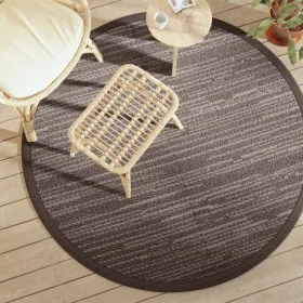 Alfombra de exterior ARAKIL marrón Ø160 cm PP de , Protectores para exterior - Ref: Foro24-368487, Precio: 30,17 €, Descuento: %
