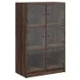 Aparador alto con puertas madera roble marrón 68x37x109 cm de , Aparadores - Ref: Foro24-3295856, Precio: 120,20 €, Descuento: %