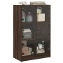 Aparador alto con puertas madera roble marrón 68x37x109 cm de , Aparadores - Ref: Foro24-3295856, Precio: 120,20 €, Descuento: %