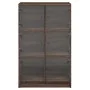 Aparador alto con puertas madera roble marrón 68x37x109 cm de , Aparadores - Ref: Foro24-3295856, Precio: 120,20 €, Descuento: %