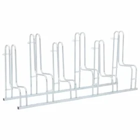 Soporte para 6 bicicletas suelo independiente acero galvanizado de , Bases y soportes para almacenar bicicletas - Ref: Foro24...