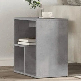 Mesa auxiliar de madera contrachapada gris hormigón 50x30x50 cm de , Mesas auxiliares - Ref: Foro24-840561, Precio: 36,63 €, ...
