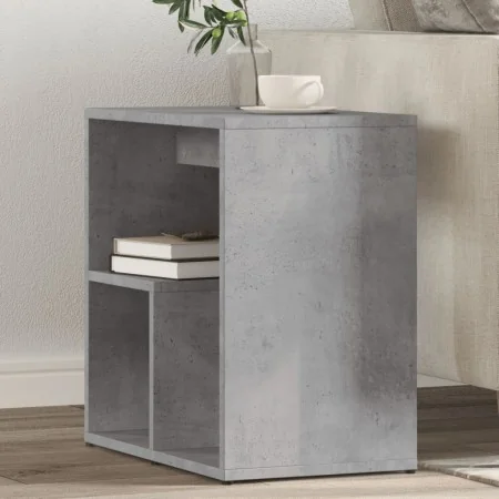 Mesa auxiliar de madera contrachapada gris hormigón 50x30x50 cm de , Mesas auxiliares - Ref: Foro24-840561, Precio: 36,63 €, ...