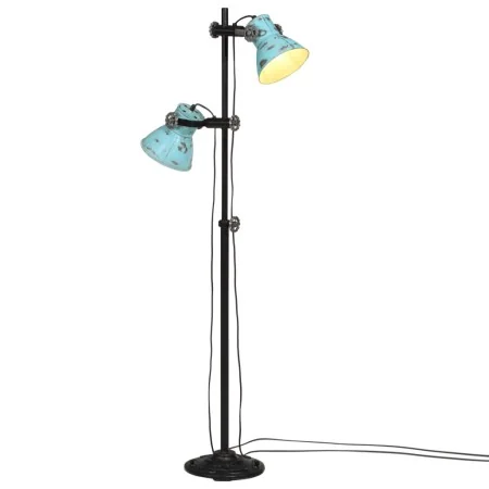 Lámpara de pie azul desgastado 25 W E27 25x25x90/140 cm de , Lámparas - Ref: Foro24-371846, Precio: 127,34 €, Descuento: %