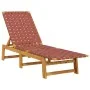 Tumbonas con mesa 2 unidades madera maciza de acacia roja de , Tumbonas - Ref: Foro24-3214217, Precio: 264,28 €, Descuento: %