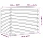 Jardinera madera maciza de abeto Douglas 90x60x72,5 cm de , Maceteros y jardineras - Ref: Foro24-3282607, Precio: 248,24 €, D...