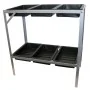 Nature Mesa para macetas acero galvanizado 77x40x77 cm de , Mesas de jardinería - Ref: Foro24-403677, Precio: 63,15 €, Descue...