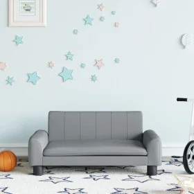 Sofá para niños de tela gris claro 70x45x30 cm de , Mobiliario para bebés y niños pequeños - Ref: Foro24-3196269, Precio: 77,...