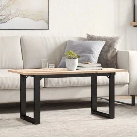 Mesa de centro marco O madera maciza pino y acero 100x50x45 cm by , Kitchen and dining tables - Ref: Foro24-3282666, Price: 7...
