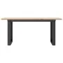 Mesa de centro marco O madera maciza pino y acero 100x50x45 cm by , Kitchen and dining tables - Ref: Foro24-3282666, Price: 7...