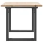 Mesa de centro marco O madera maciza pino y acero 100x50x45 cm by , Kitchen and dining tables - Ref: Foro24-3282666, Price: 7...