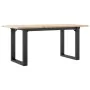 Mesa de centro marco O madera maciza pino y acero 100x50x45 cm by , Kitchen and dining tables - Ref: Foro24-3282666, Price: 7...