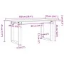 Mesa de centro marco O madera maciza pino y acero 100x50x45 cm by , Kitchen and dining tables - Ref: Foro24-3282666, Price: 7...