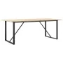 Mesa de comedor marco O madera maciza pino y acero 200x100x75cm de , Mesas de cocina y de comedor - Ref: Foro24-3282679, Prec...