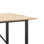 Mesa de comedor marco O madera maciza pino y acero 200x100x75cm de , Mesas de cocina y de comedor - Ref: Foro24-3282679, Prec...